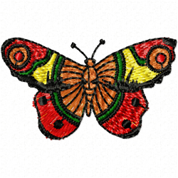 Butterfly Embroidery Design 8